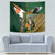 Personalized South Africa Versus Ireland Rugby Tapestry The Springbok Mascot and Celtic Cross Together