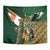 Personalized South Africa Versus Ireland Rugby Tapestry The Springbok Mascot and Celtic Cross Together