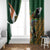 Personalized South Africa Versus Ireland Rugby Window Curtain The Springbok Mascot and Celtic Cross Together