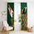 Personalized South Africa Versus Ireland Rugby Window Curtain The Springbok Mascot and Celtic Cross Together