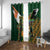 Personalized South Africa Versus Ireland Rugby Window Curtain The Springbok Mascot and Celtic Cross Together