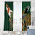 Personalized South Africa Versus Ireland Rugby Window Curtain The Springbok Mascot and Celtic Cross Together