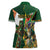 Personalized South Africa Versus Ireland Rugby Women Polo Shirt The Springbok Mascot and Celtic Cross Together