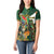 Personalized South Africa Versus Ireland Rugby Women Polo Shirt The Springbok Mascot and Celtic Cross Together