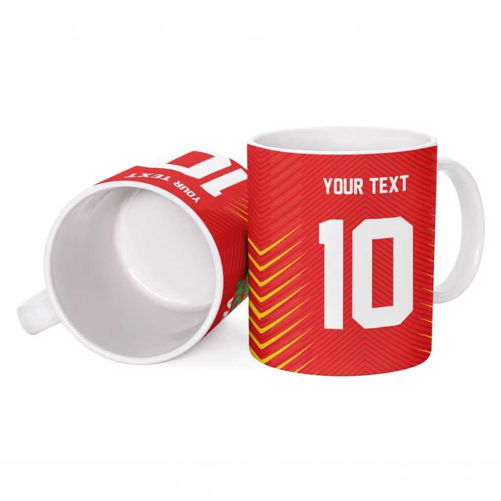 Custom Guyana Cricket Amazon Warriors Ceramic Mug Green Red Gold Glory - Wonder Print Shop