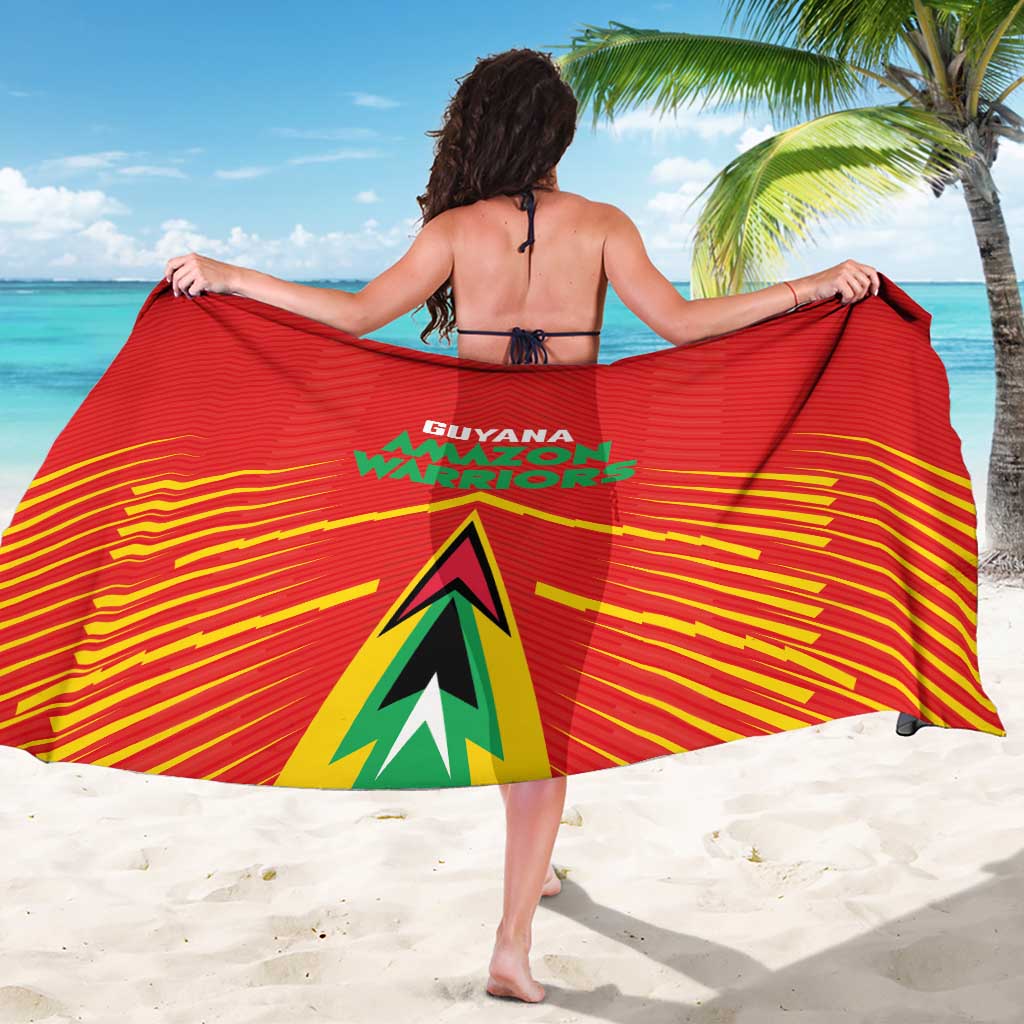 Guyana Cricket Amazon Warriors Sarong Green Red Gold Glory - Wonder Print Shop