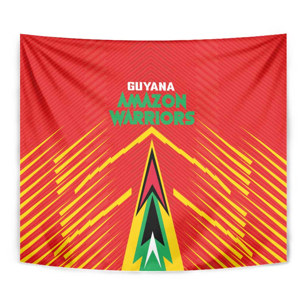Guyana Cricket Amazon Warriors Tapestry Green Red Gold Glory - Wonder Print Shop
