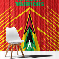 Guyana Cricket Amazon Warriors Window Curtain Green Red Gold Glory - Wonder Print Shop