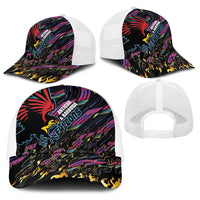 Antigua & Barbuda Cricket Falcons Baseball Net Cap Through The Fire - Wonder Print Shop