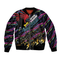 Custom Antigua & Barbuda Cricket Falcons Bomber Jacket Through The Fire - Wonder Print Shop