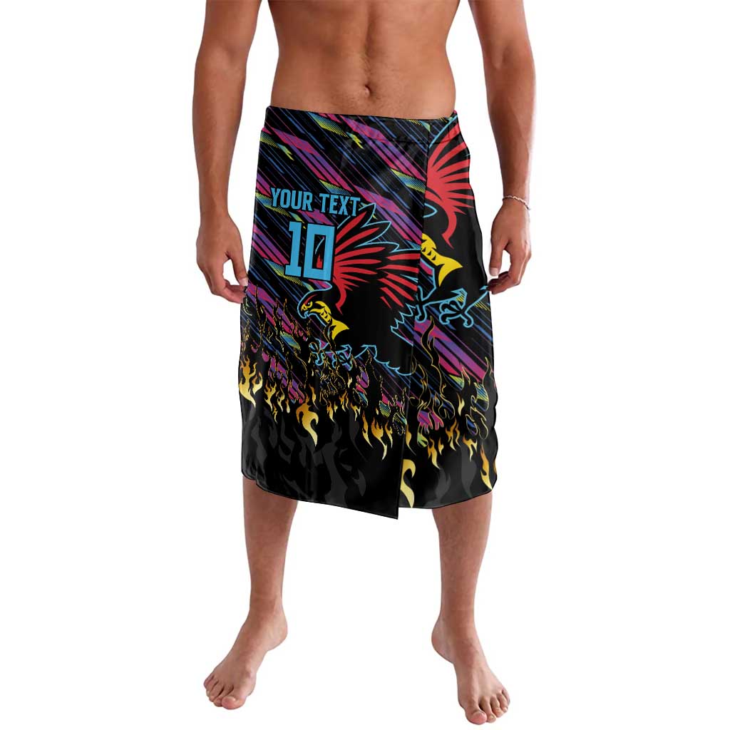 Custom Antigua & Barbuda Cricket Falcons Lavalava Through The Fire - Wonder Print Shop