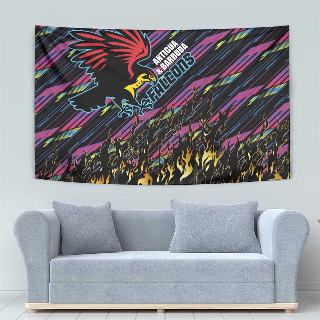 Antigua & Barbuda Cricket Falcons Tapestry Through The Fire - Wonder Print Shop