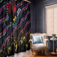Antigua & Barbuda Cricket Falcons Window Curtain Through The Fire - Wonder Print Shop