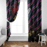Antigua & Barbuda Cricket Falcons Window Curtain Through The Fire - Wonder Print Shop