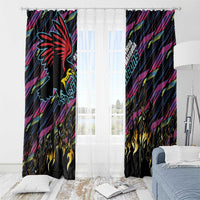 Antigua & Barbuda Cricket Falcons Window Curtain Through The Fire - Wonder Print Shop