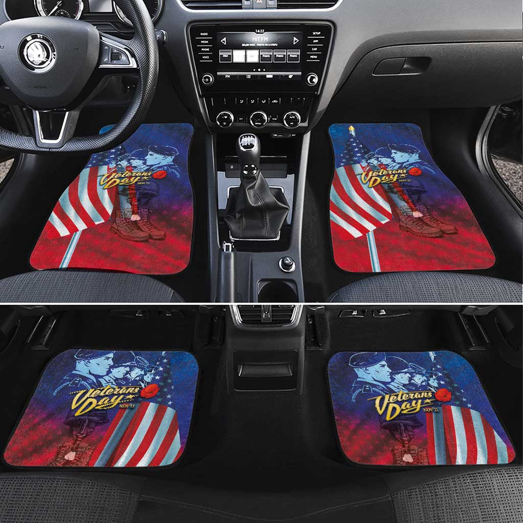 Veterans Day Military Never Forget Forever Honor Car Mats - Wonder Print Shop