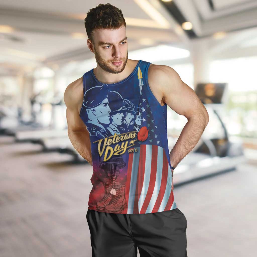 Veterans Day Military Never Forget Forever Honor Men Tank Top - Wonder Print Shop