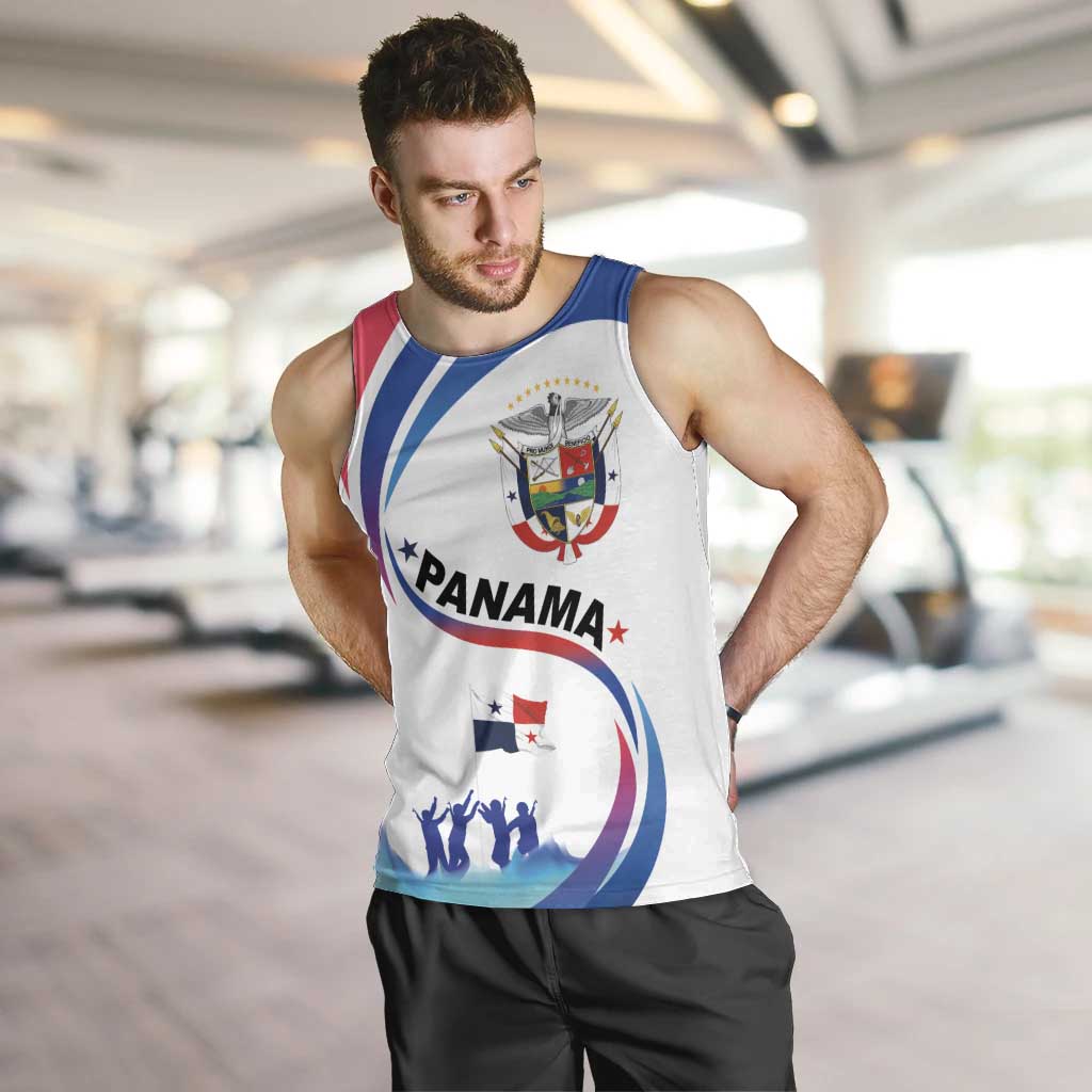 Panama Independence Day Men Tank Top Coat of Arms and Freedom - Wonder Print Shop