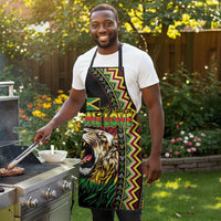 Jamaican Reggae-One Love Apron Tribal African Pattern and Roaring Lion - Wonder Print Shop