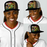 Jamaican Reggae-One Love Baseball Net Cap Tribal African Pattern and Roaring Lion - Wonder Print Shop