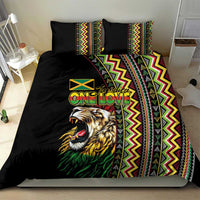 Jamaican Reggae-One Love Bedding Set Tribal African Pattern and Roaring Lion - Wonder Print Shop