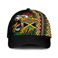 Jamaican Reggae-One Love Classic Cap Tribal African Pattern and Roaring Lion - Wonder Print Shop