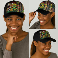 Jamaican Reggae-One Love Classic Cap Tribal African Pattern and Roaring Lion - Wonder Print Shop