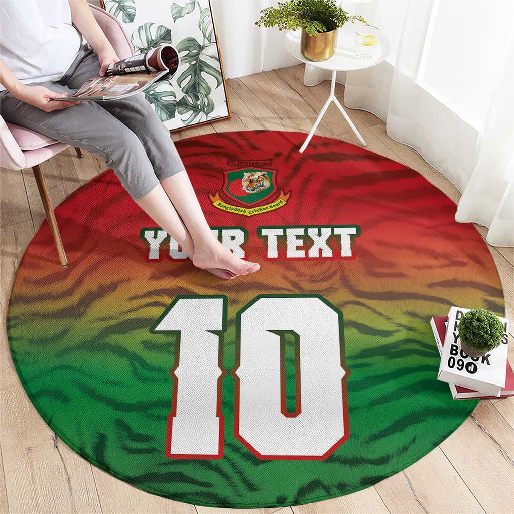 Custom Bangladesh Cricket-The Tigers Round Carpet