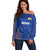 Custom Indian Bengal Tiger Cricket Off Shoulder Sweater