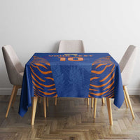 Custom Indian Bengal Tiger Cricket Tablecloth