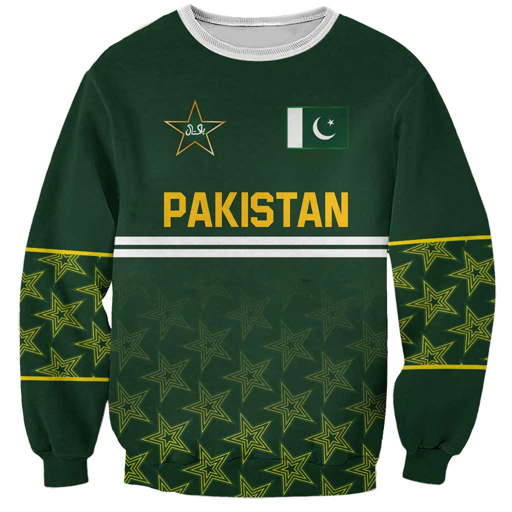 Custom Pakistan Men in Green Cricket-The Super Stars Sweatshirt
