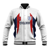Custom England Football Baseball Jacket Retro-Modern Combination Style
