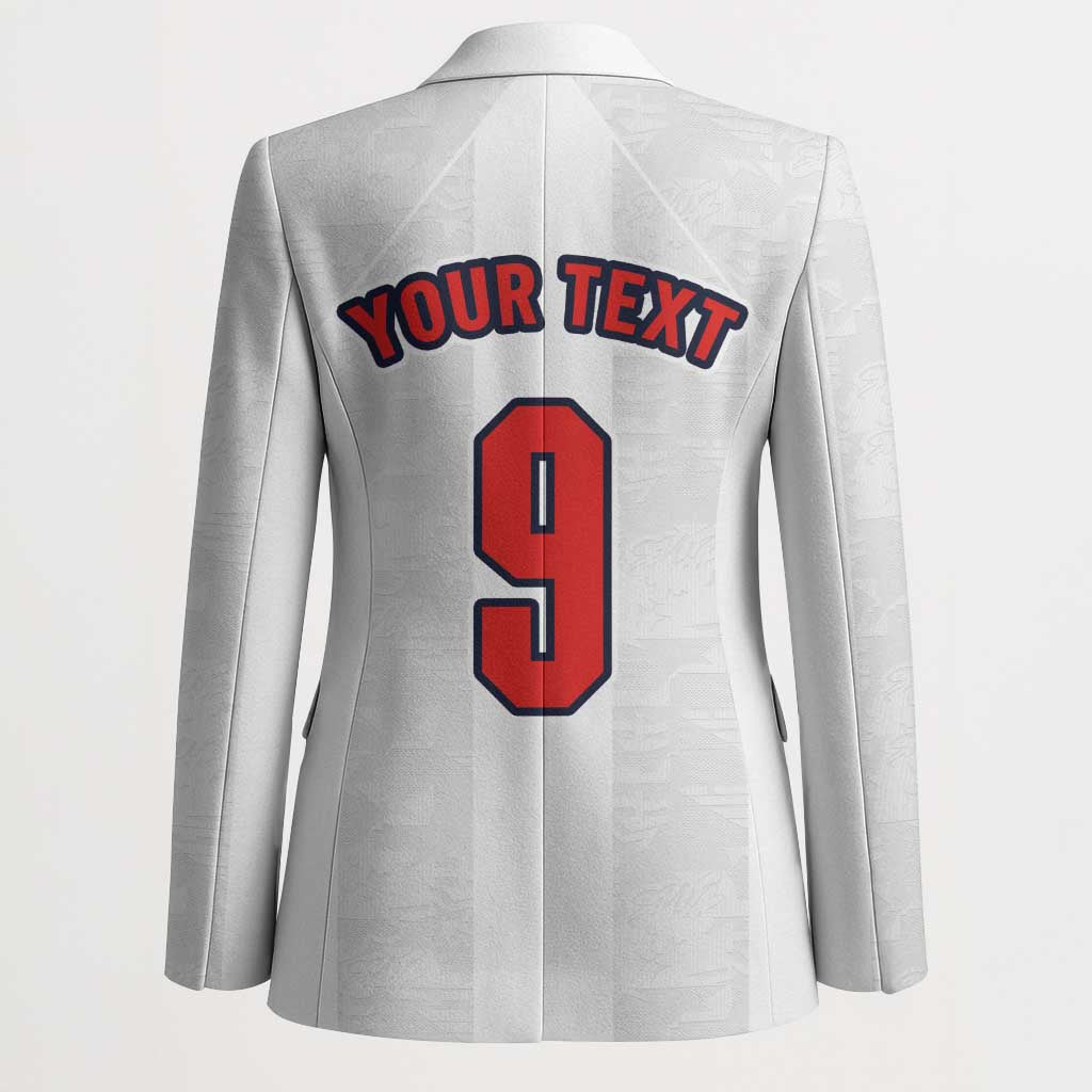 Custom England Football Blazer Retro-Modern Combination Style
