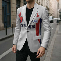 Custom England Football Blazer Retro-Modern Combination Style