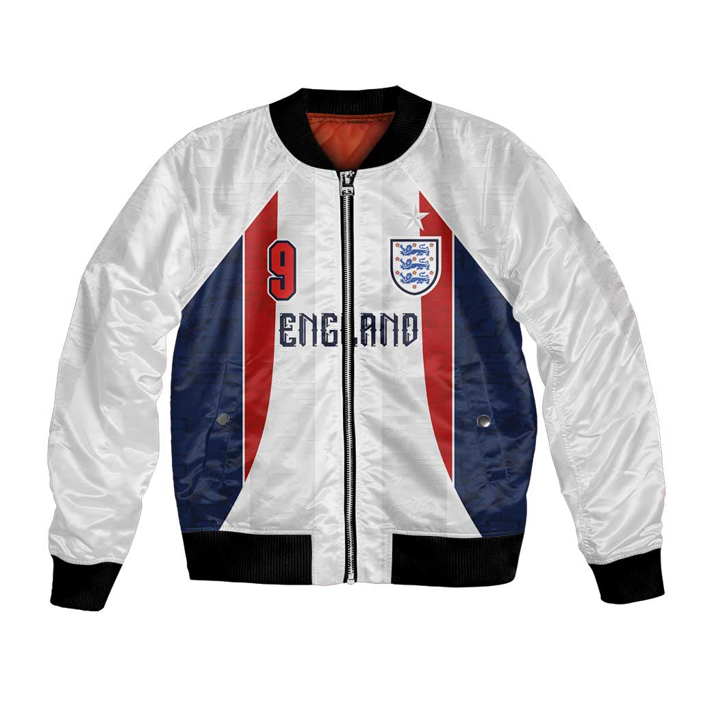 Custom England Football Bomber Jacket Retro-Modern Combination Style