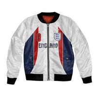 Custom England Football Bomber Jacket Retro-Modern Combination Style