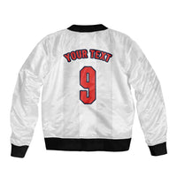 Custom England Football Bomber Jacket Retro-Modern Combination Style