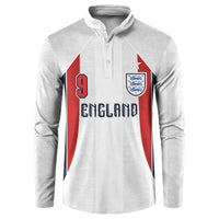 Custom England Football Button Sweatshirt Retro-Modern Combination Style