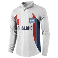 Custom England Football Button Sweatshirt Retro-Modern Combination Style