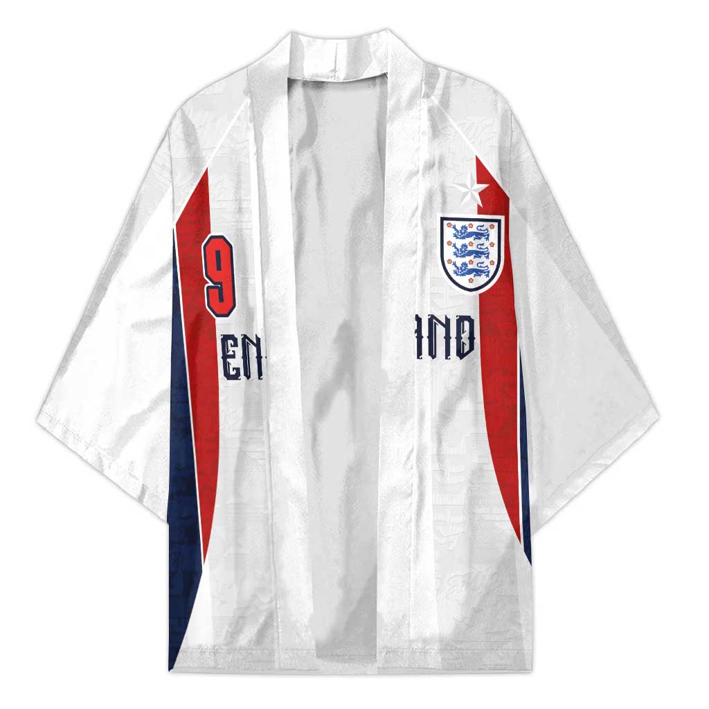 Custom England Football Kimono Retro-Modern Combination Style