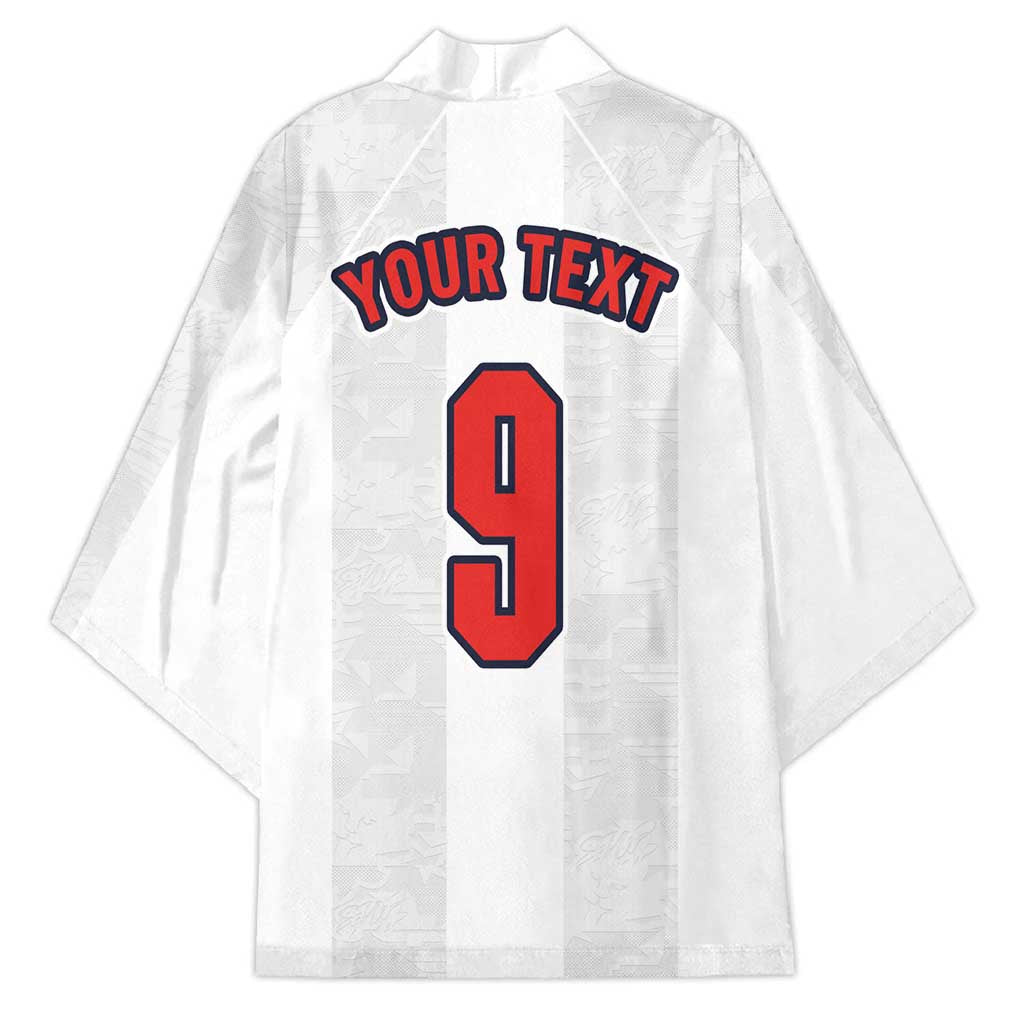 Custom England Football Kimono Retro-Modern Combination Style