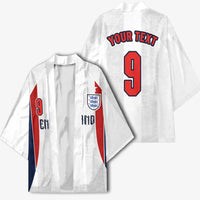 Custom England Football Kimono Retro-Modern Combination Style
