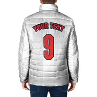 Custom England Football Padded Jacket Retro-Modern Combination Style