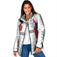 Custom England Football Padded Jacket Retro-Modern Combination Style