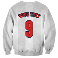 Custom England Football Sweatshirt Retro-Modern Combination Style
