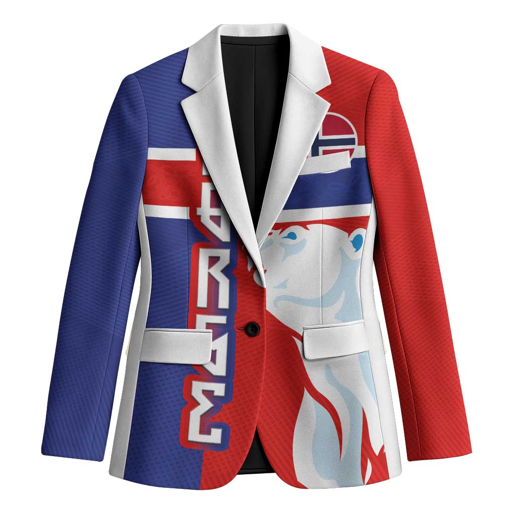 Custom Norway Ice Hockey Blazer Polar Bears-Viking Ornament Flag Style
