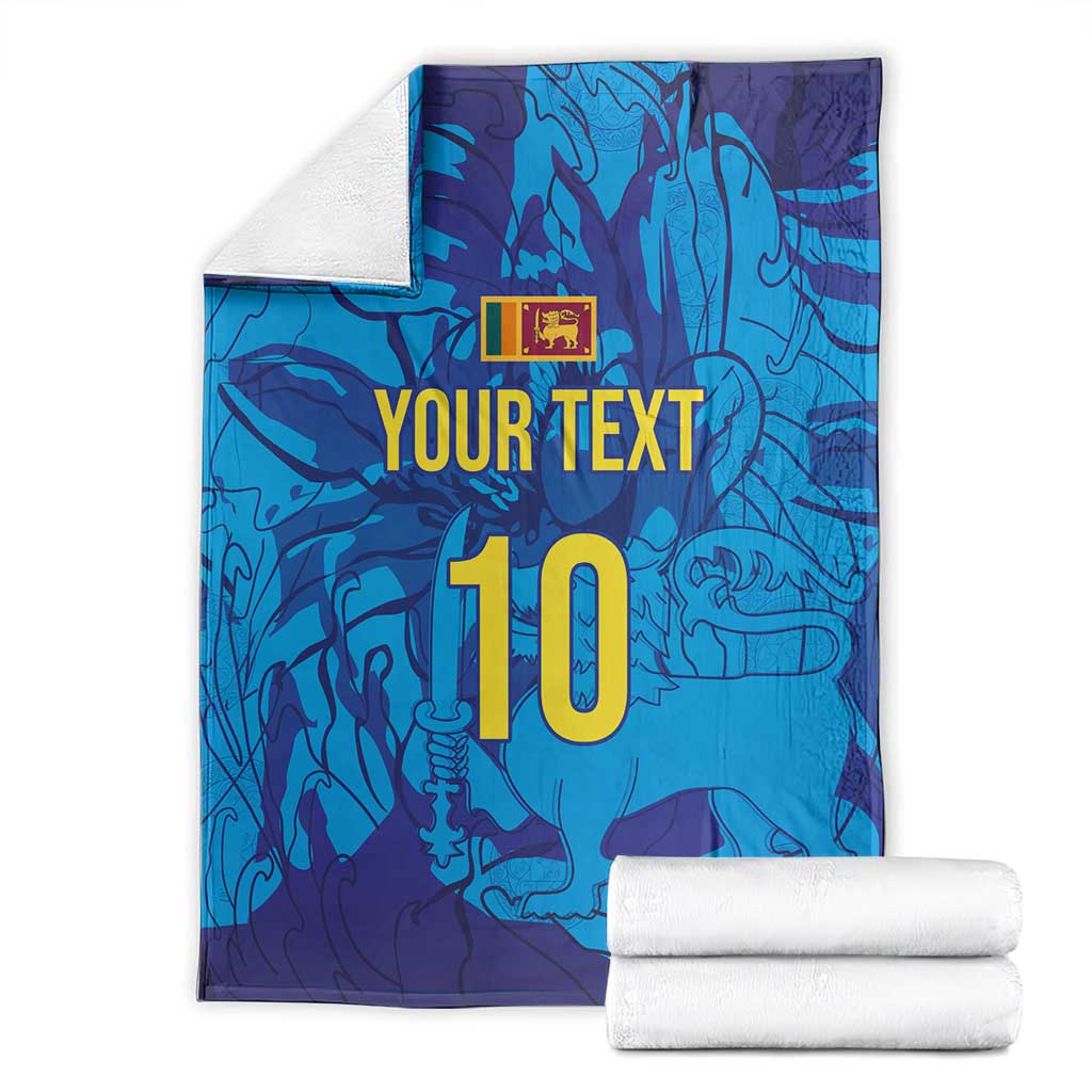 Custom Sri Lanka Cricket Royal Blue Warrior Blanket