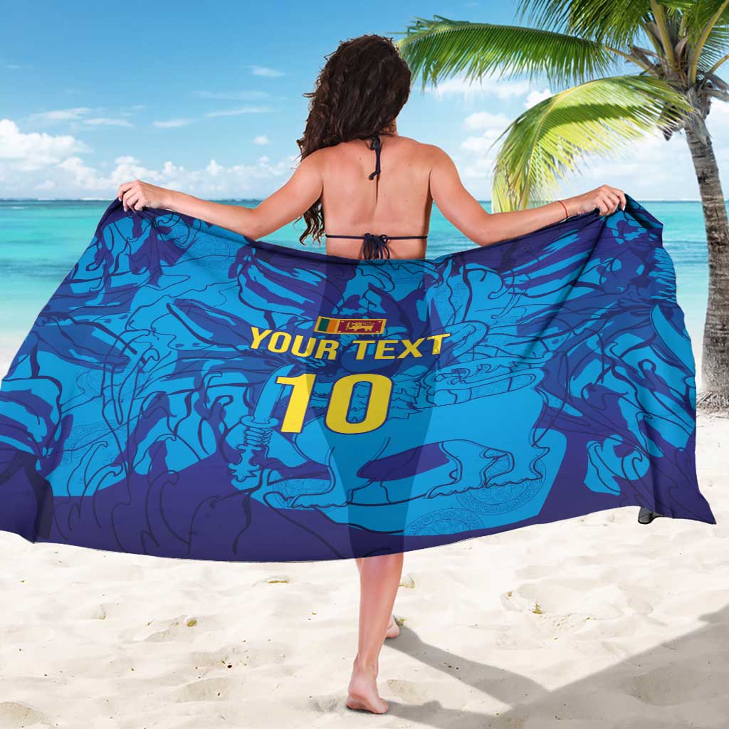 Custom Sri Lanka Cricket Royal Blue Warrior Sarong