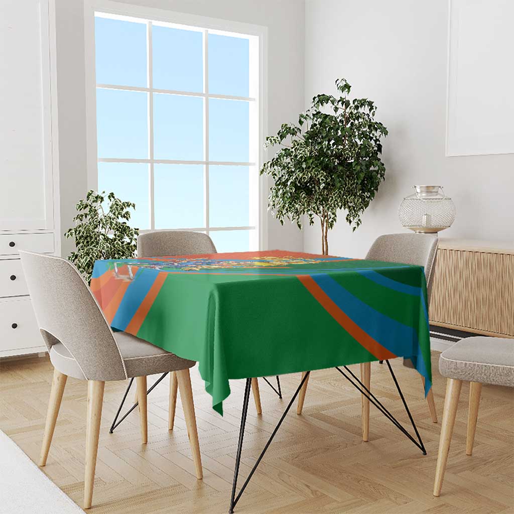 Indian Cricket Men in Blue The Champion 2025 Tablecloth