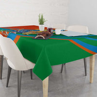 Indian Cricket Men in Blue The Champion 2025 Tablecloth